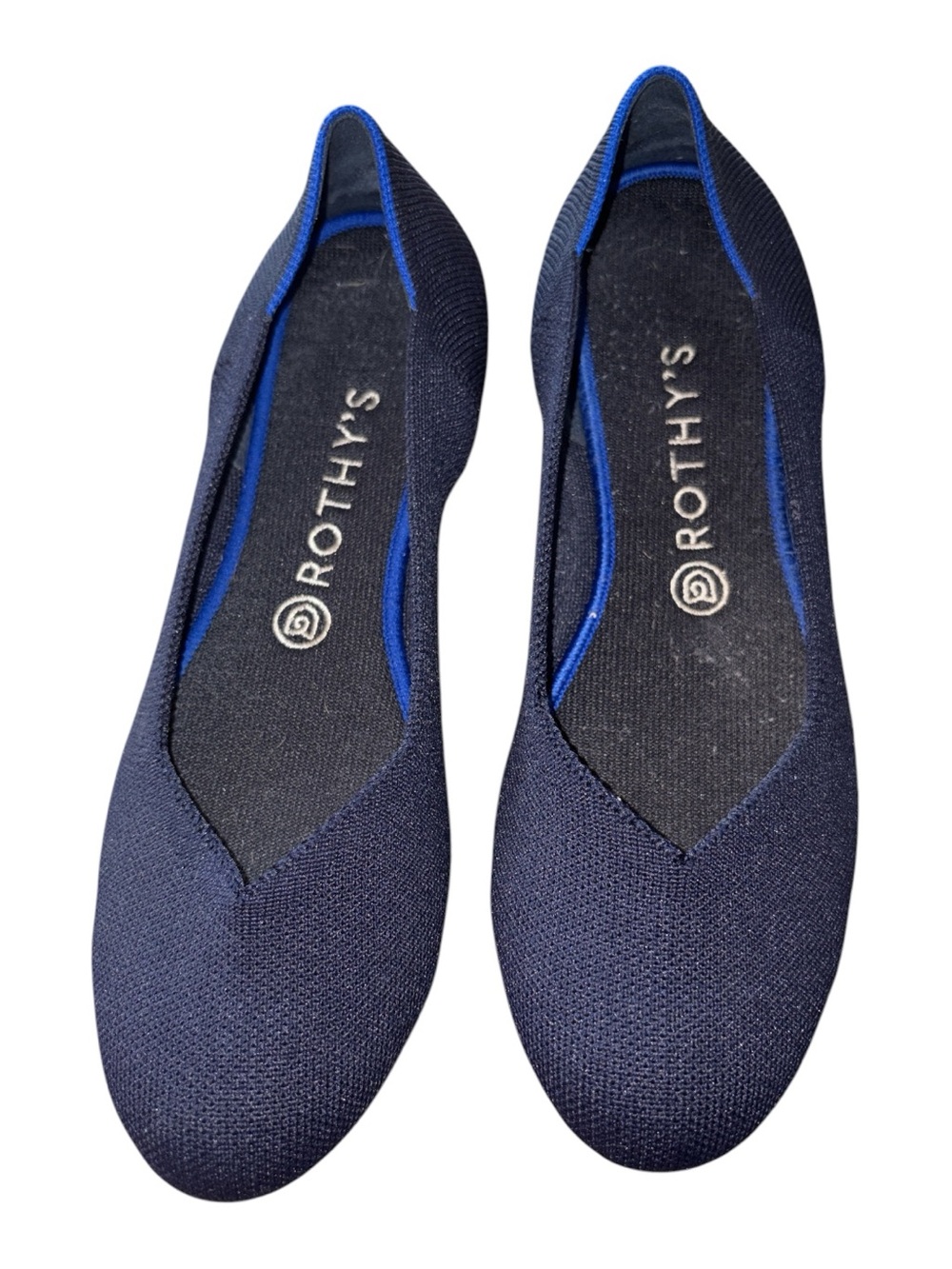 Rothy's women's Navy Knit Slip-On Loafers size 10